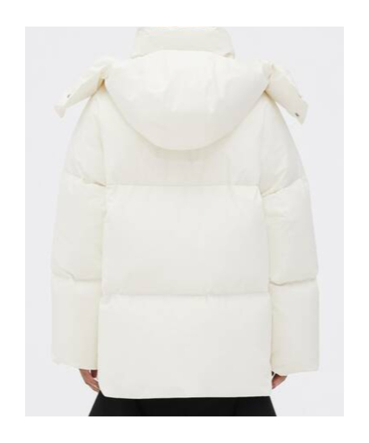 Bottega Veneta Hooded Padded Long-sleeve Jacket In White