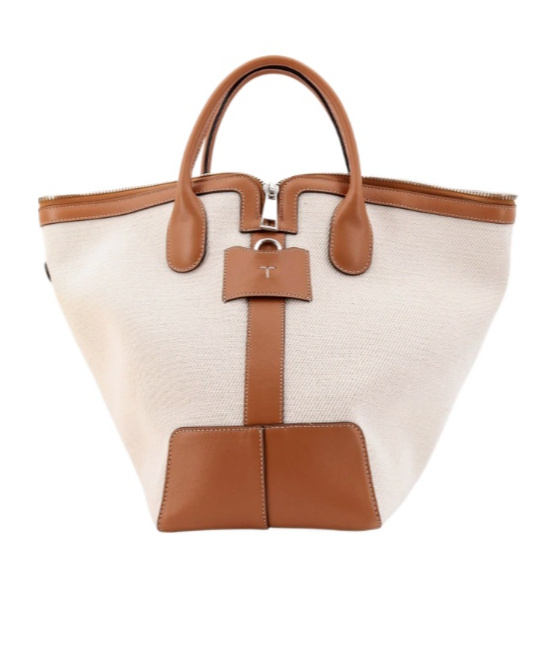 Tod's Double Handle Shoulder Bag In Pink