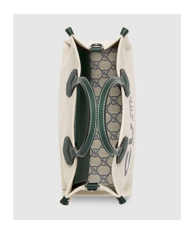 Gucci Kleiner Shopper Mit Logo-print In White