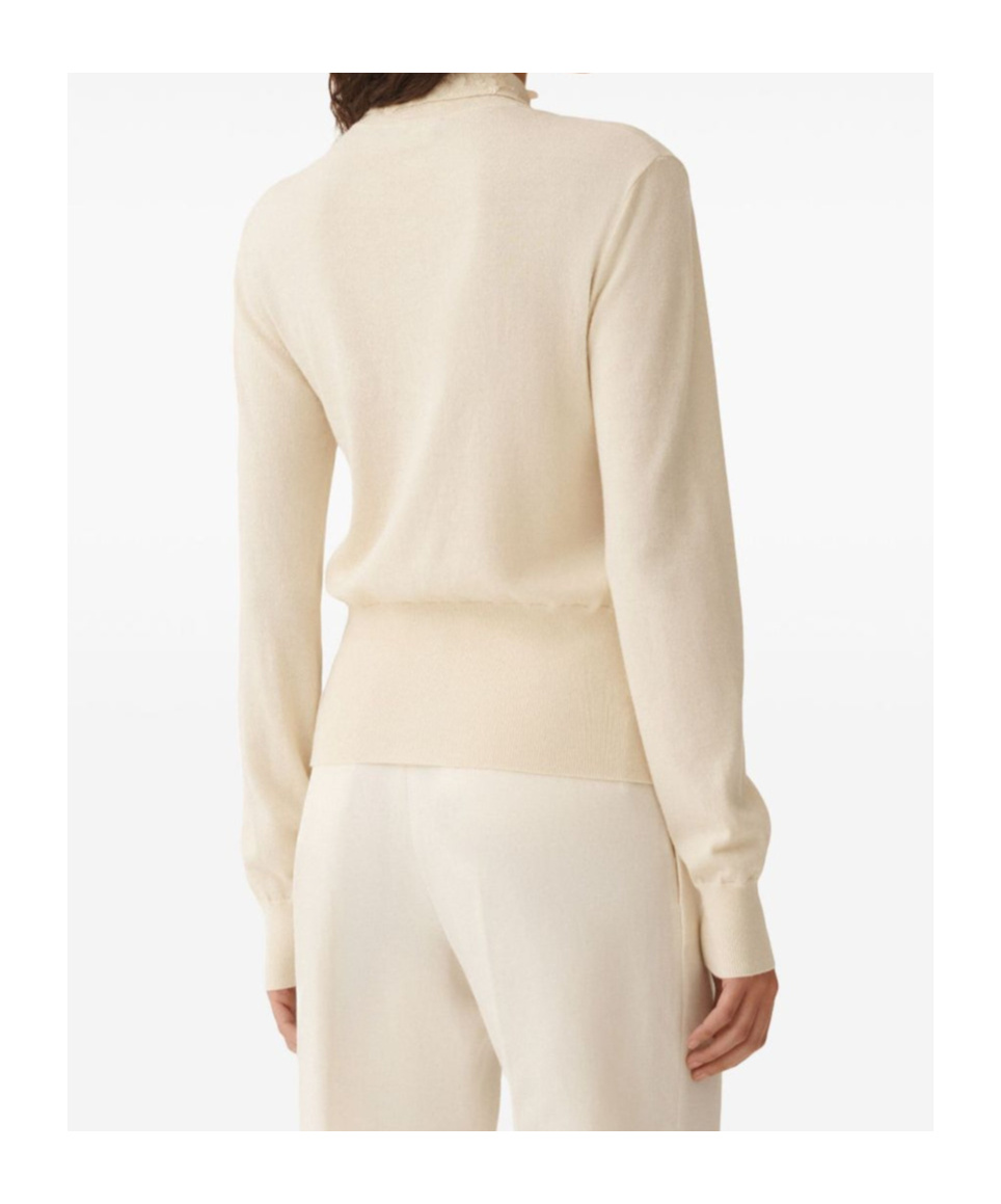 Shop Fabiana Filippi Fine Knit Pullover In Nude