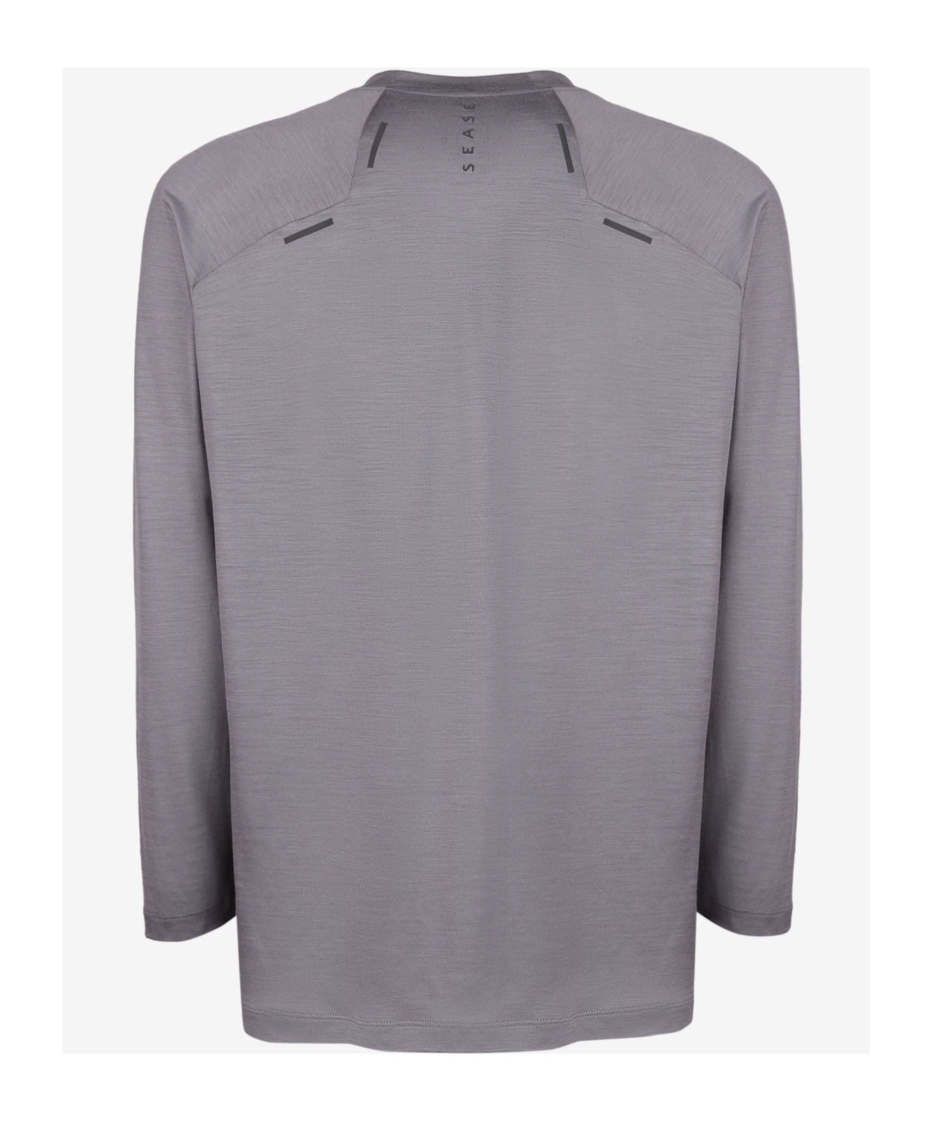 Sease Long-sleeved Wool T-shirt In Gray