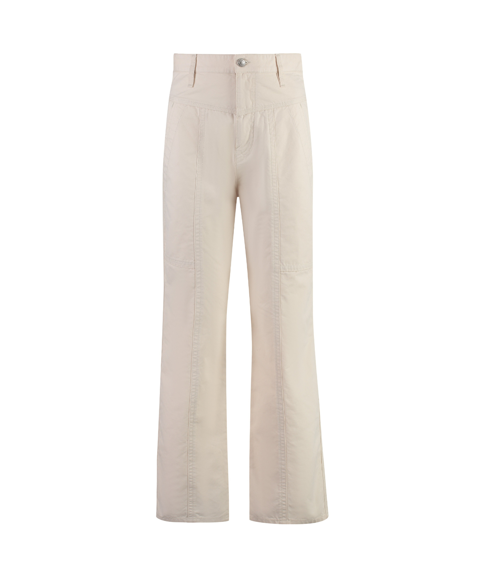 Shop Isabel Marant Étoile Driane Cotton Pants In Nude