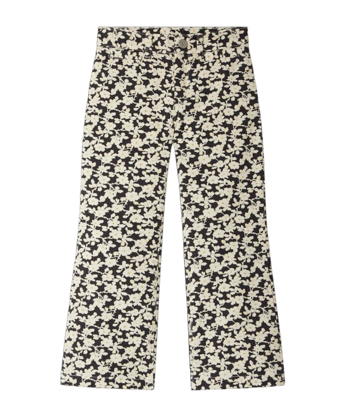 Bonpoint Floral Pattern Trousers In Black