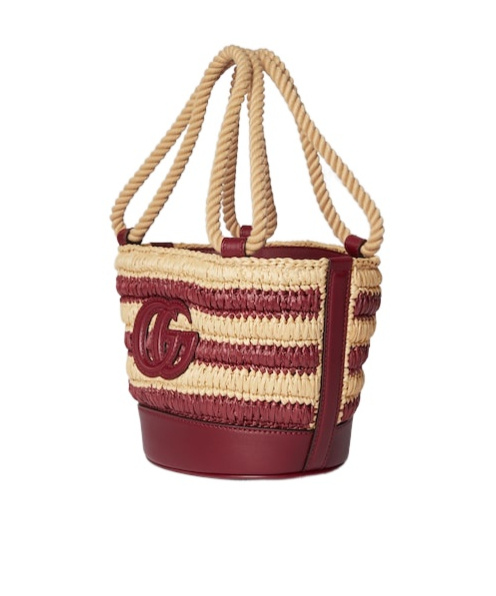 Gucci Woven Mini Bucket Bag