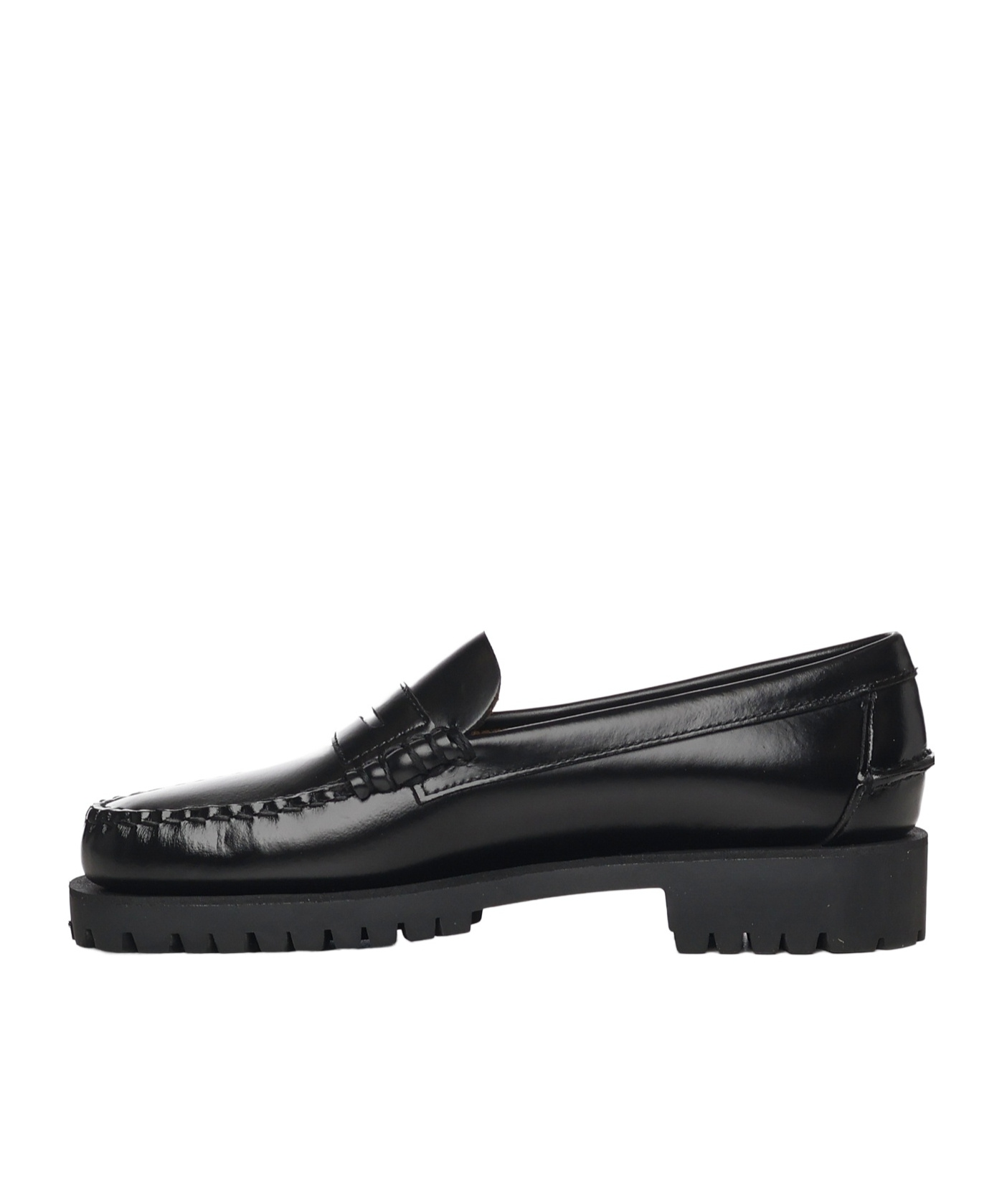 Sebago Black Leather Moccasin