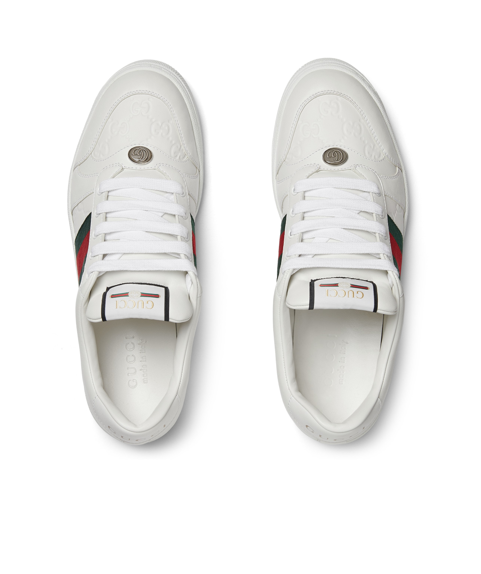 Gucci Screener Low-top Sneakers In White