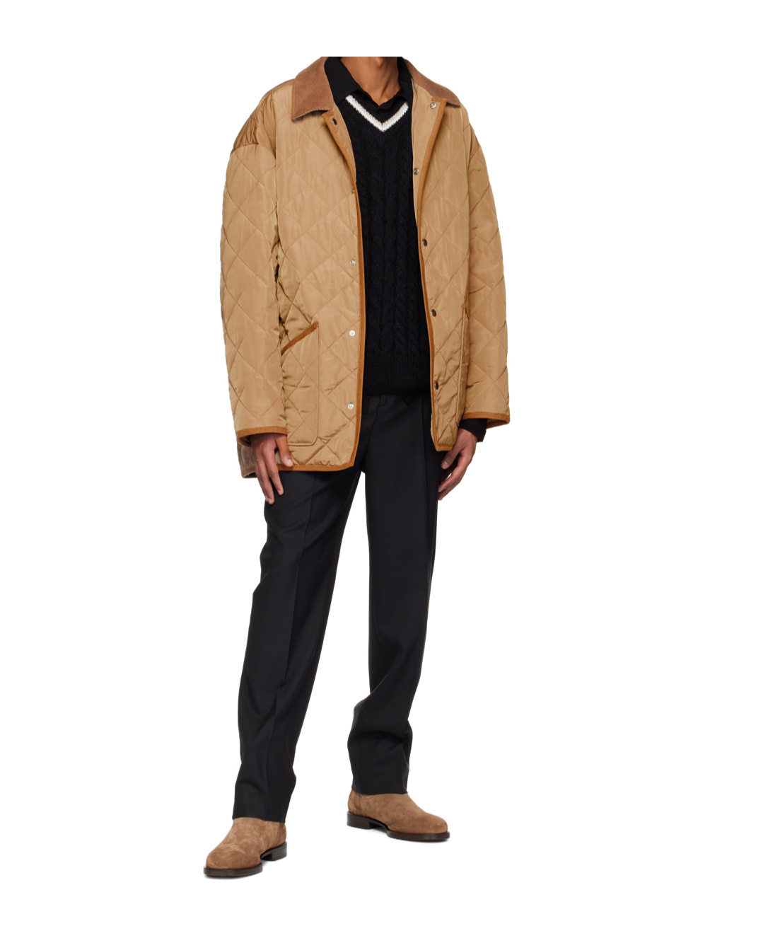 Filippa K Insulated Quilted Recycled Polyester Faille Jacket In Brown
