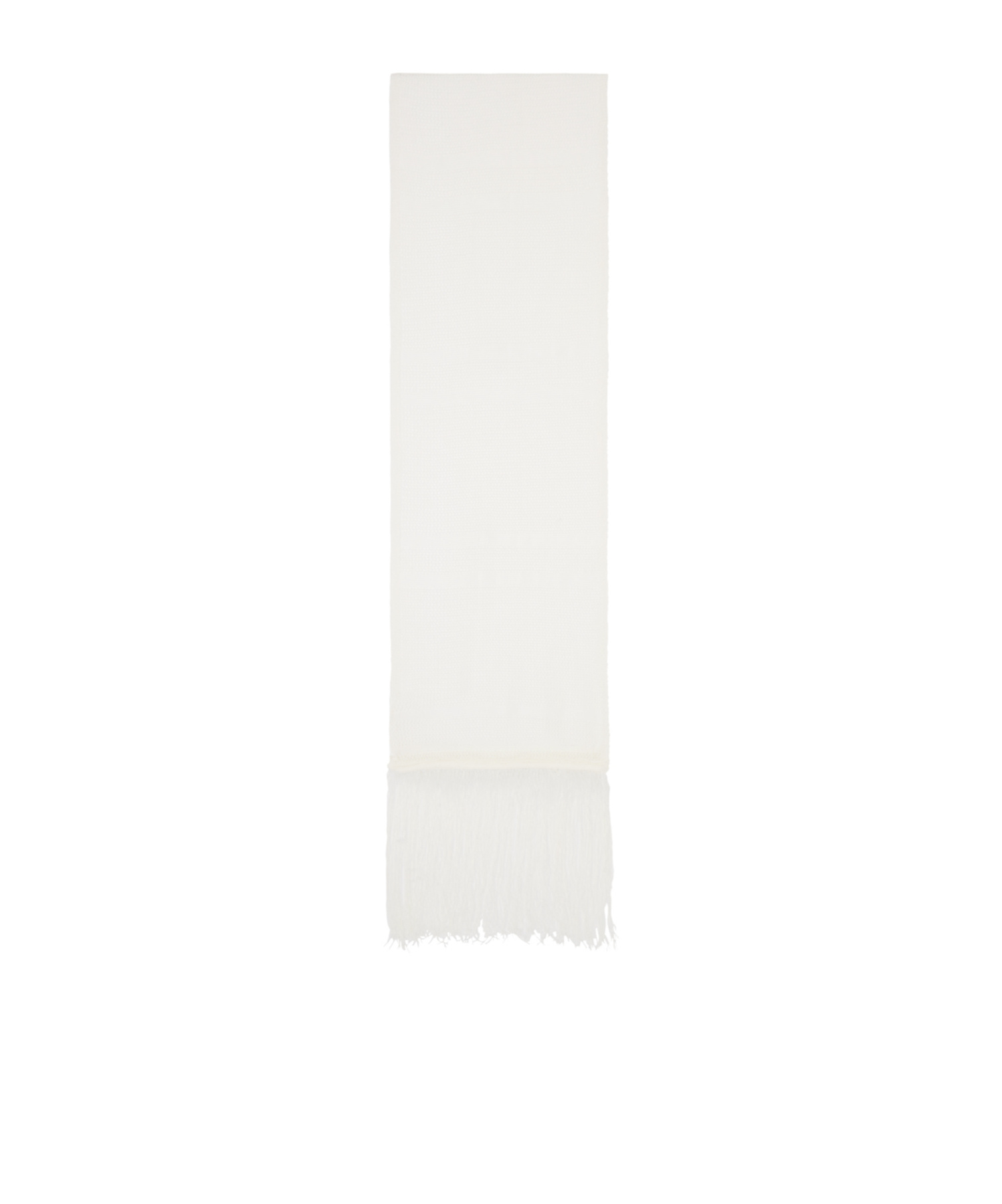 Our Legacy Open-knit Fringed Scarf In White