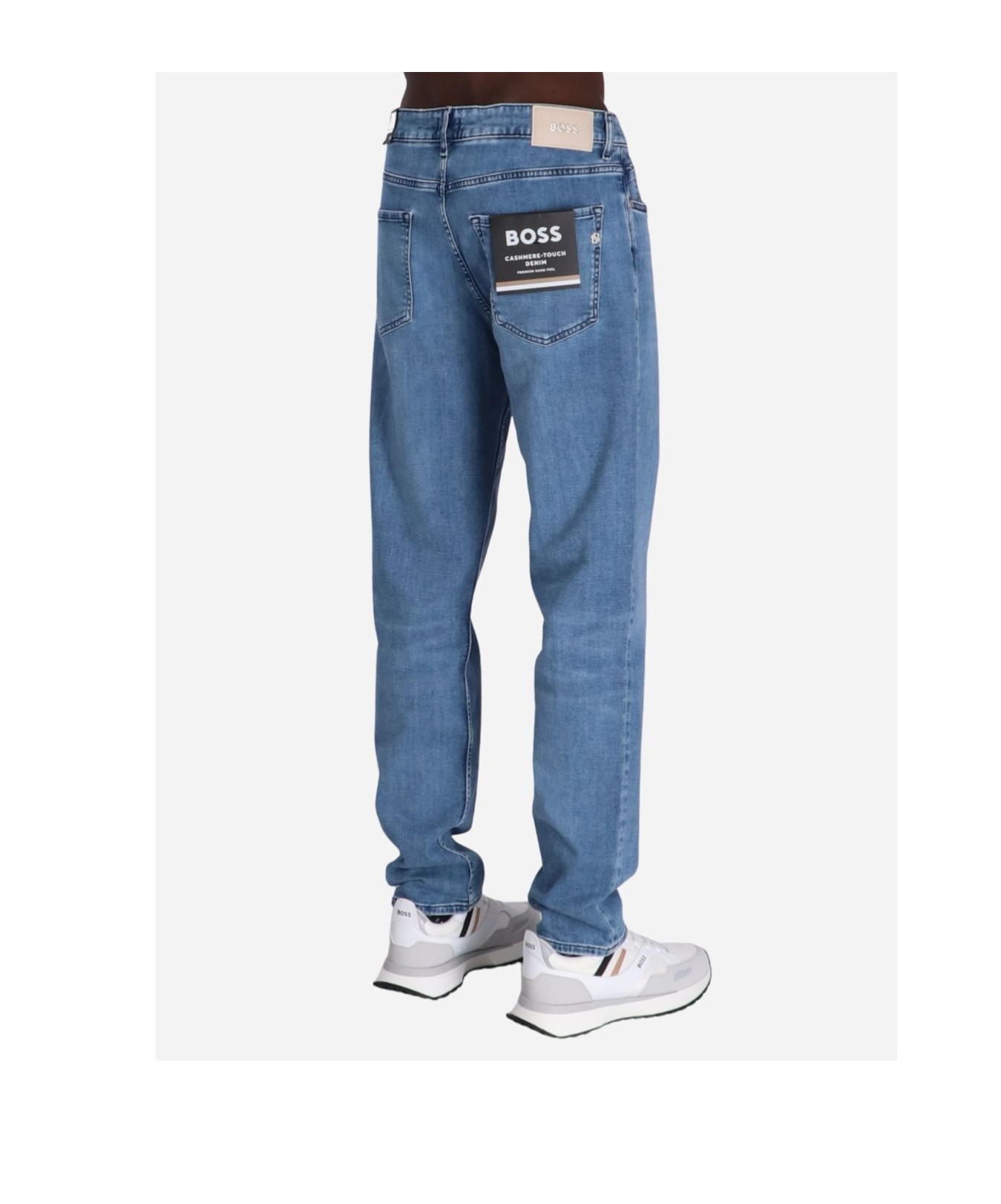 Hugo Boss Belt-loop Jeans In Blue