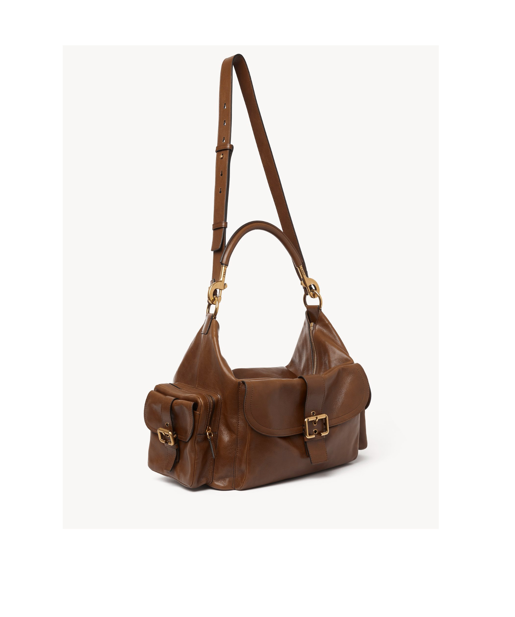 Chloé Large Soft Camera Bag In Brown
