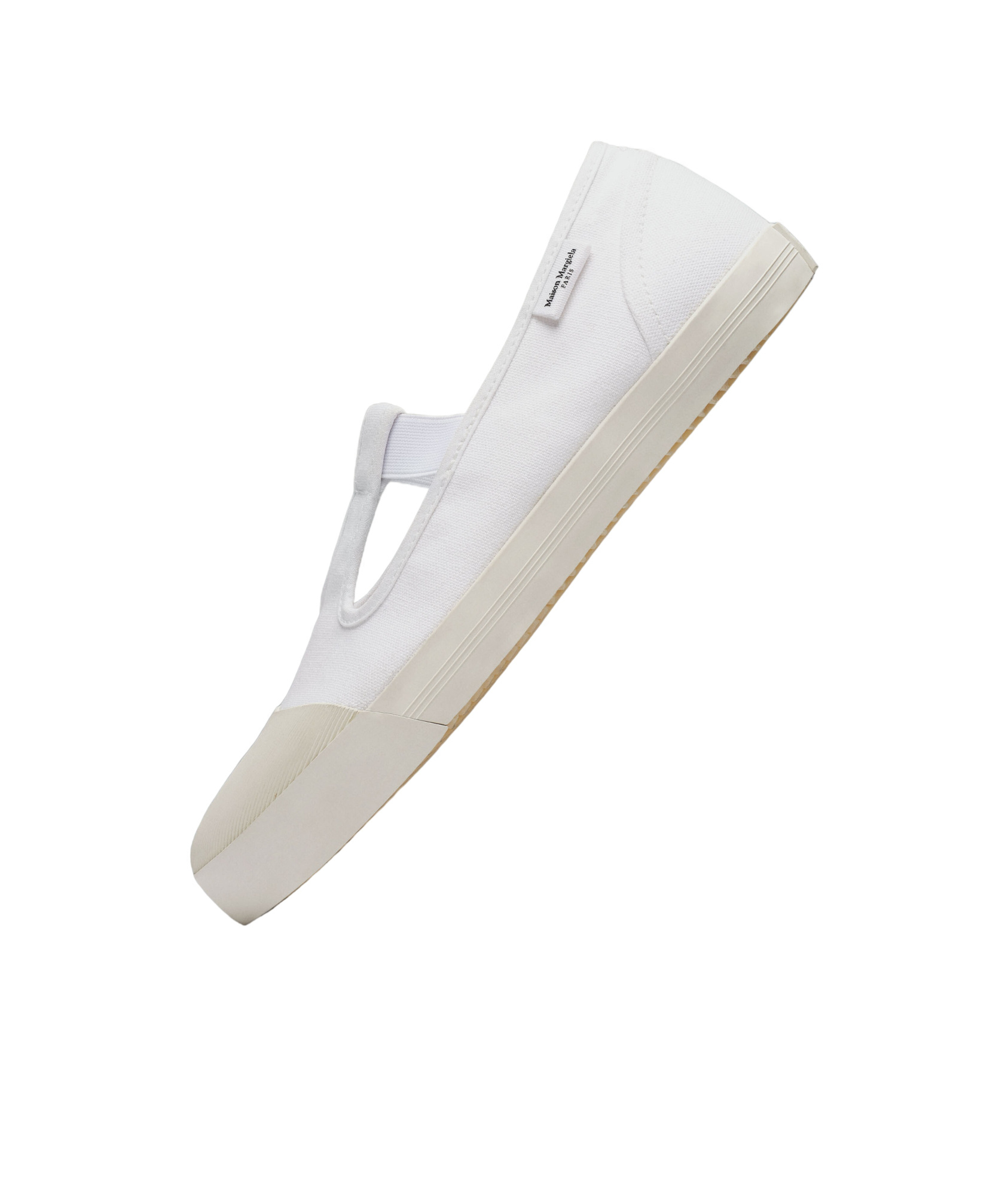 Maison Margiela Rubber Sole Sneakers Featuring Cut-out Detail In White