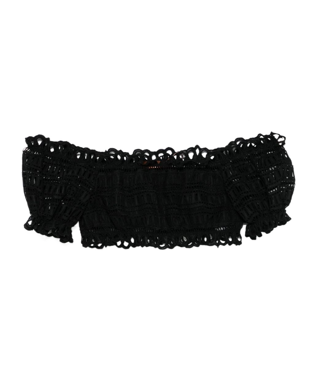 Ermanno Scervino Cotton Blend Off-shoulder Crop Top