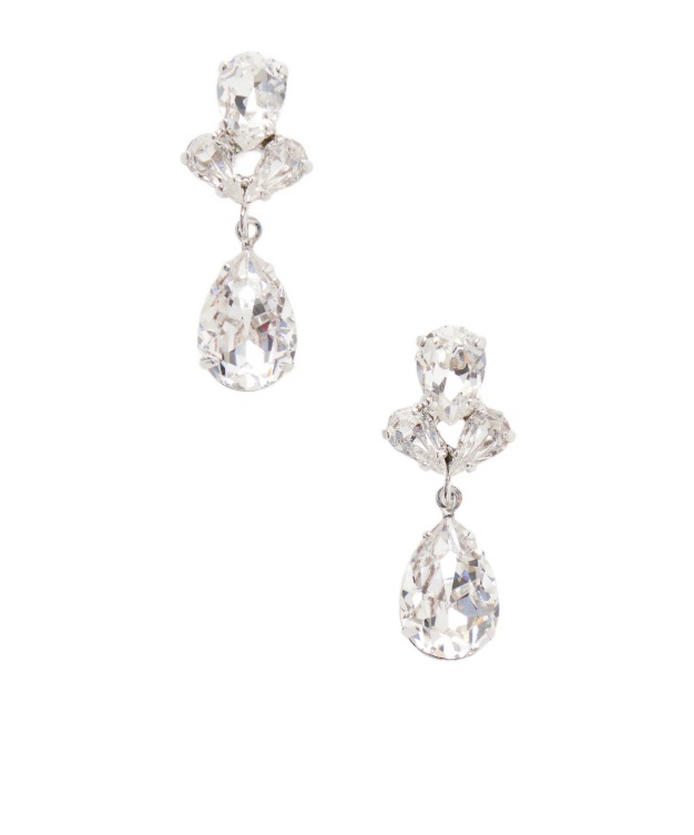 Jennifer Behr Silver-tone Crystal Earrings In Metallic
