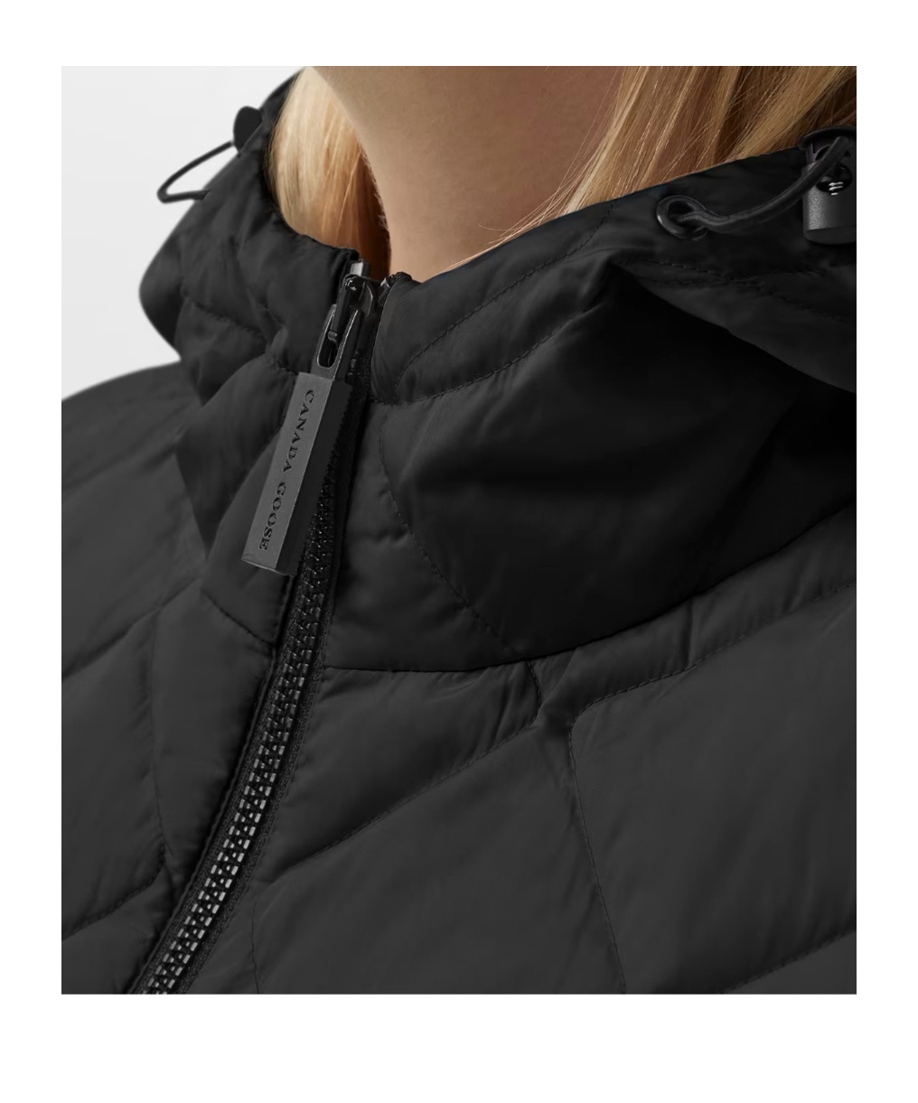 Canada Goose Hybridge Quilted Shell And Wool Jacket In Black