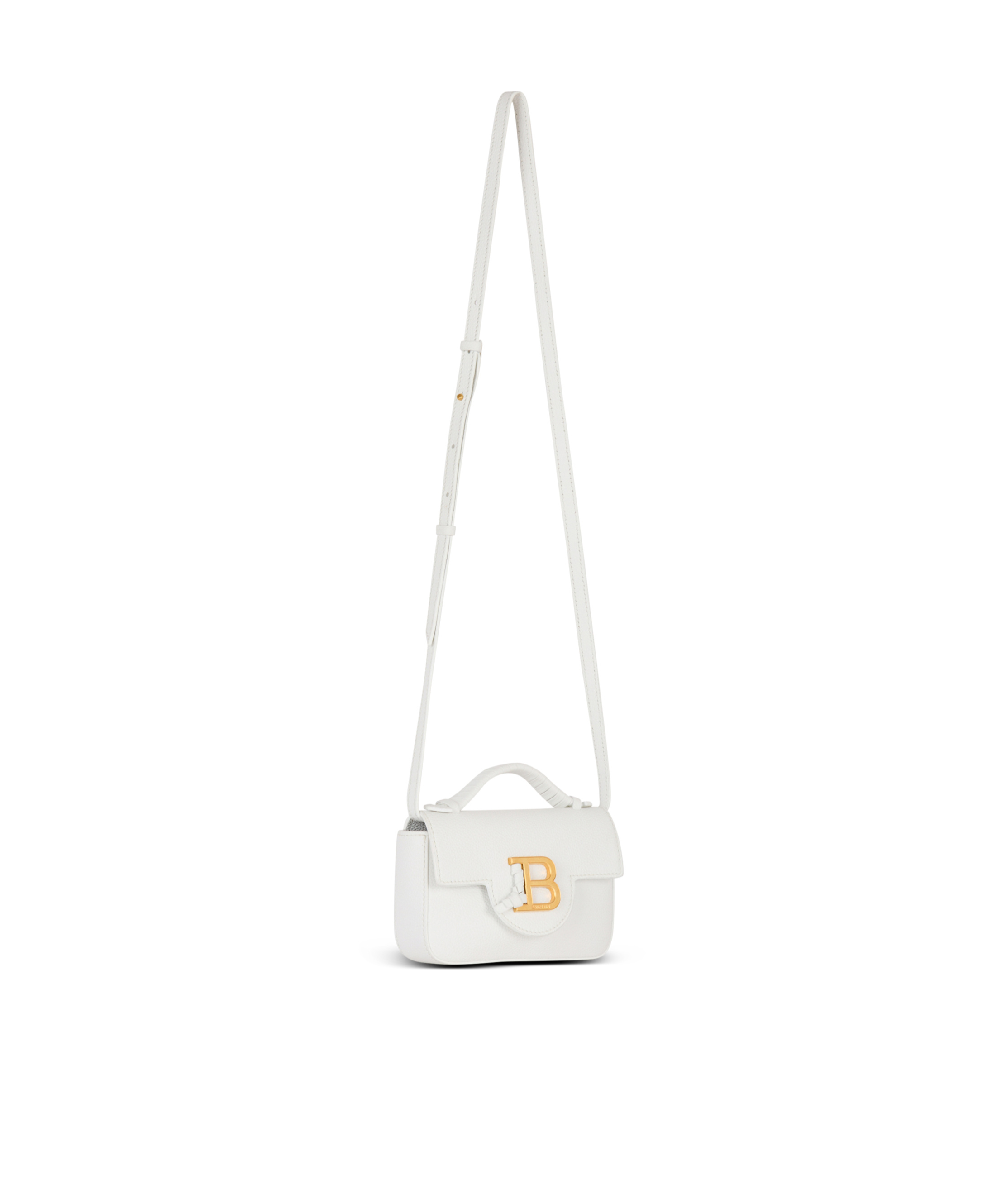 BALMAIN GRAINED CALFSKIN B-BUZZ 17 MINI BAG
