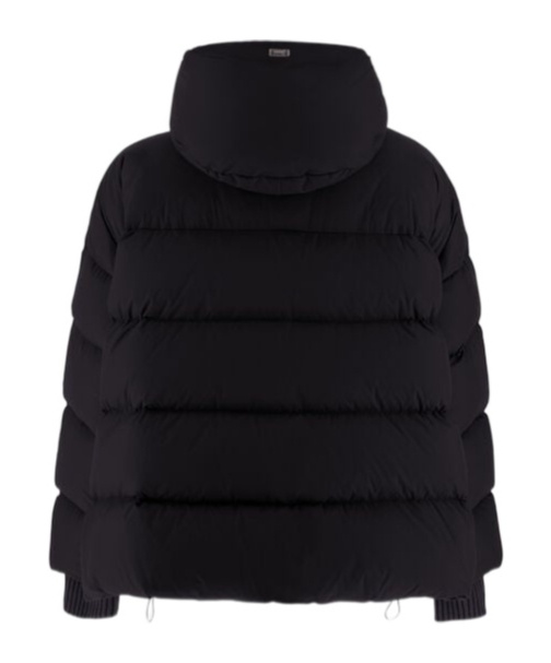 Herno Nylon Microfibre Bomber Jacket In Black