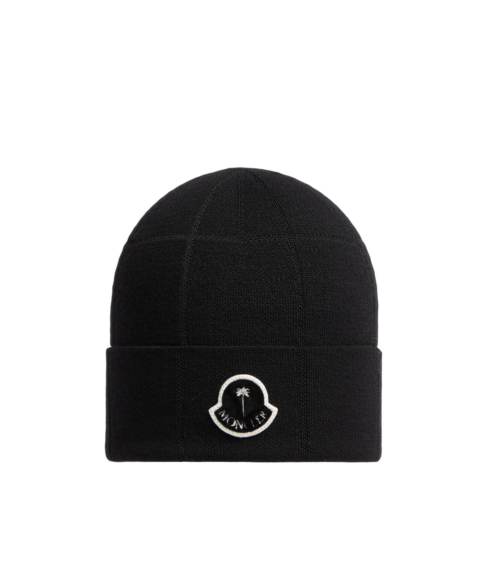 Moncler X Palm Angels Wool Beanie Black In Black