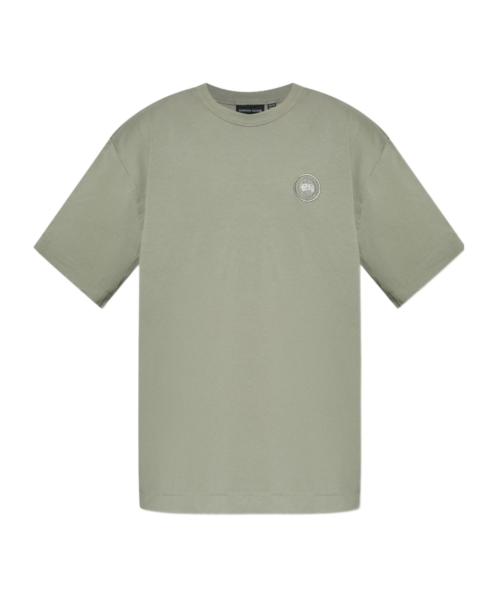 Canada Goose Arctic Program Embroidered Cotton T-shirt In Gray