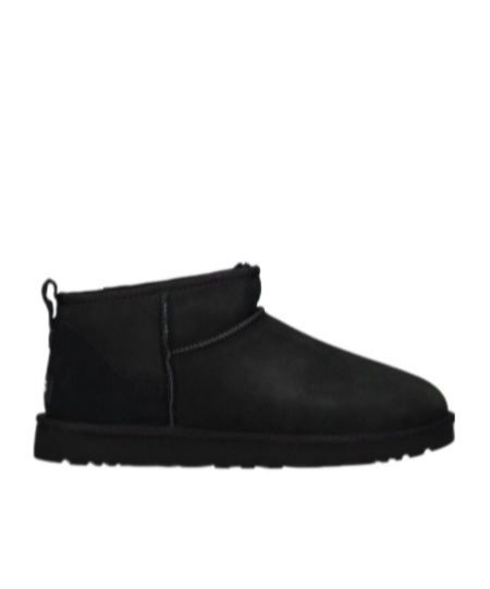Ugg Classic Ultra Mini Ankle Boots In Black