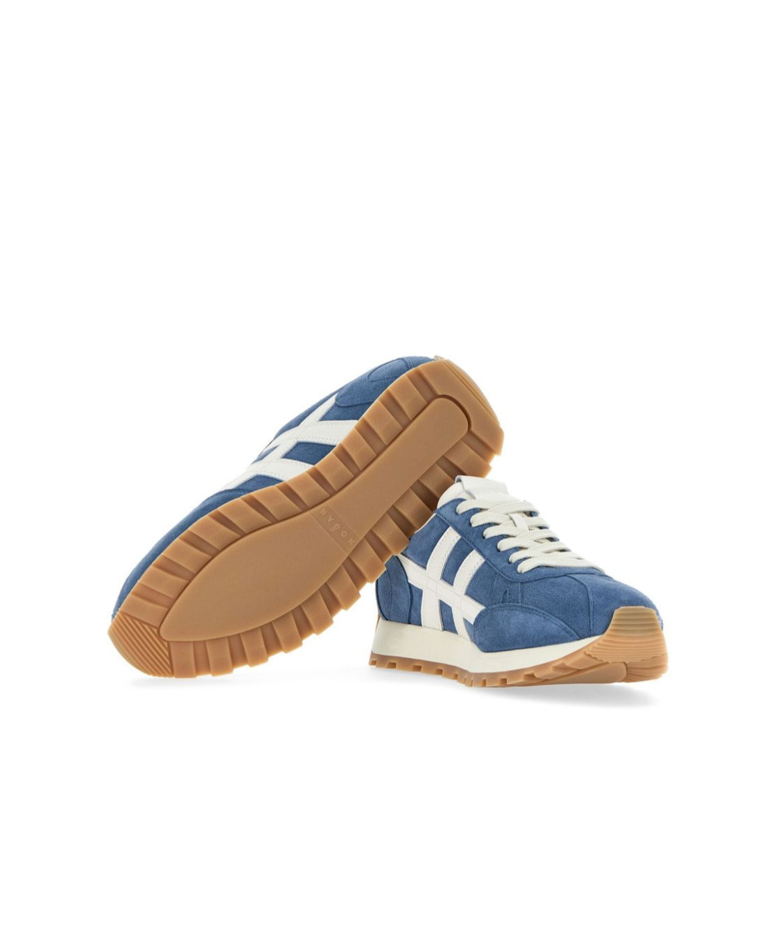 Hogan 86er Suede Sneakers Shoes In Blue