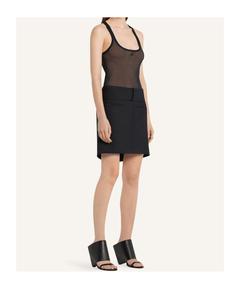 Shop Courrèges Scuba Top In Black