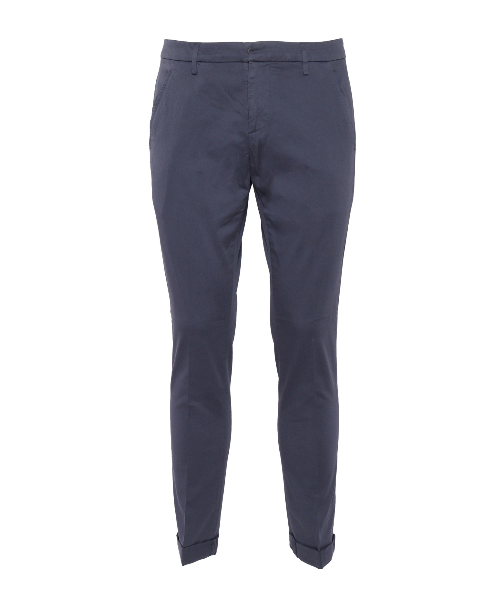 Dondup Straight Leg Trousers With Back And Side Pockets