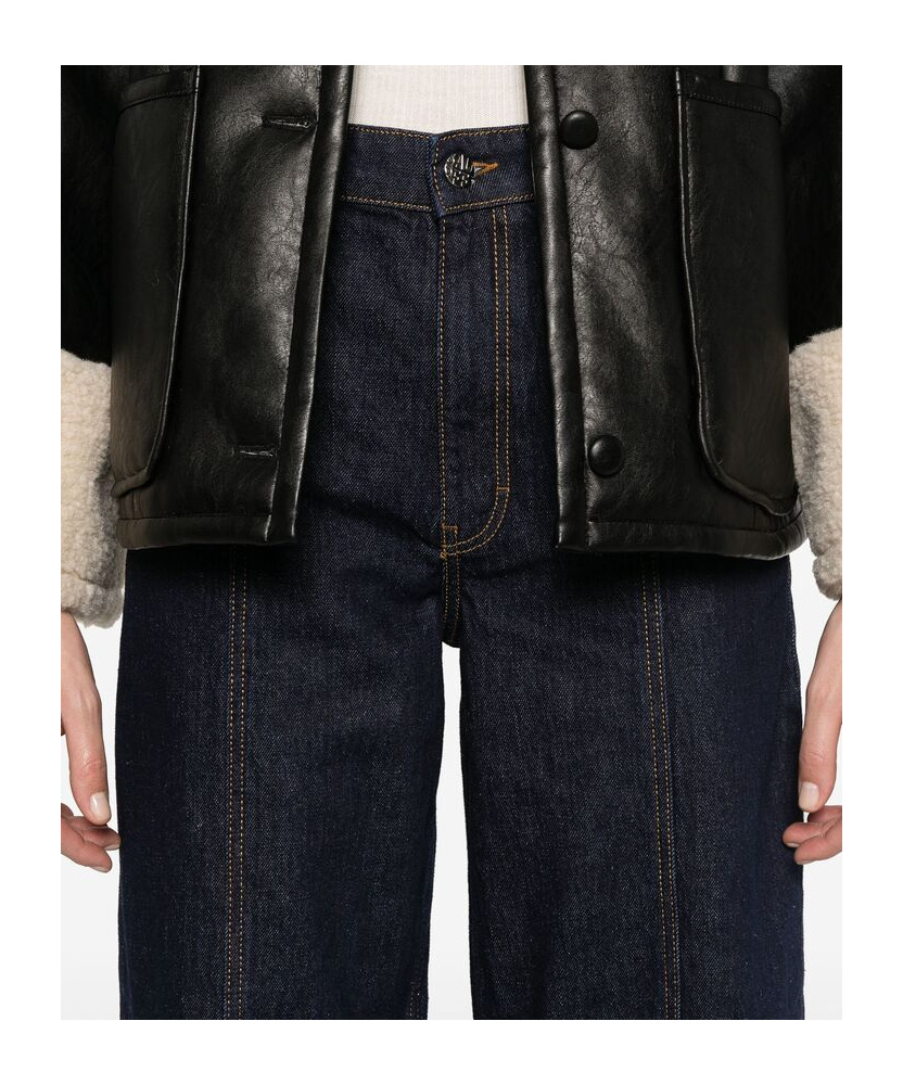 Shop Baum Und Pferdgarten Straight-leg Jeans In Black