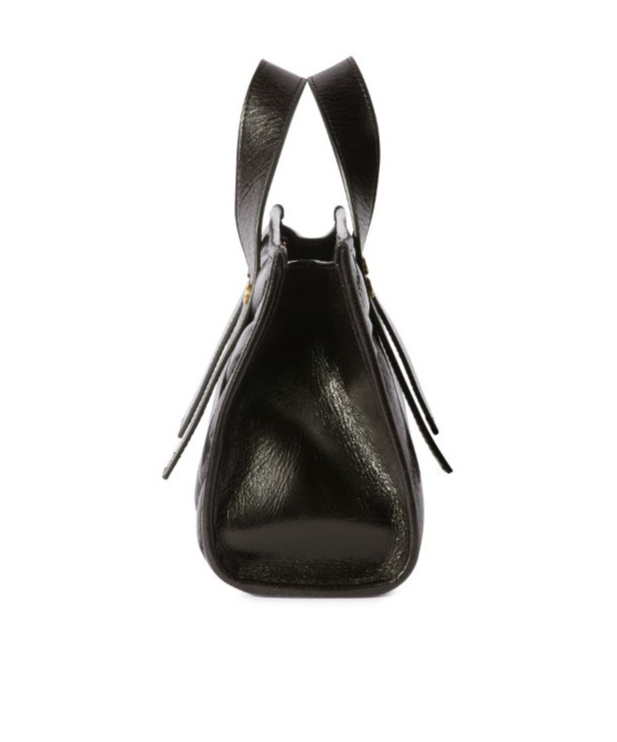 Off-white Logo-plaque Quilted Tote Bag In Black