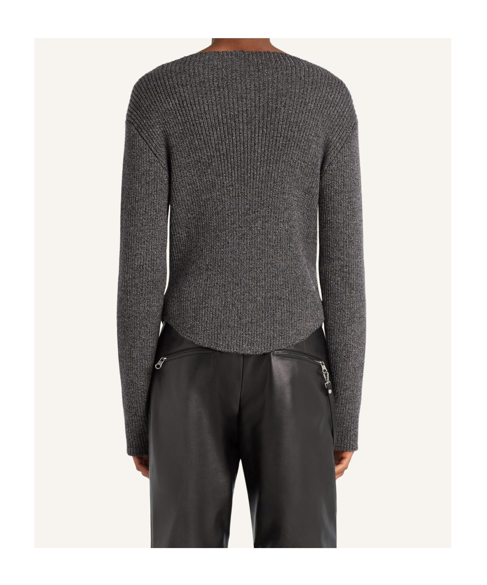 Courrèges Ribbed-knit Sweater In Multi