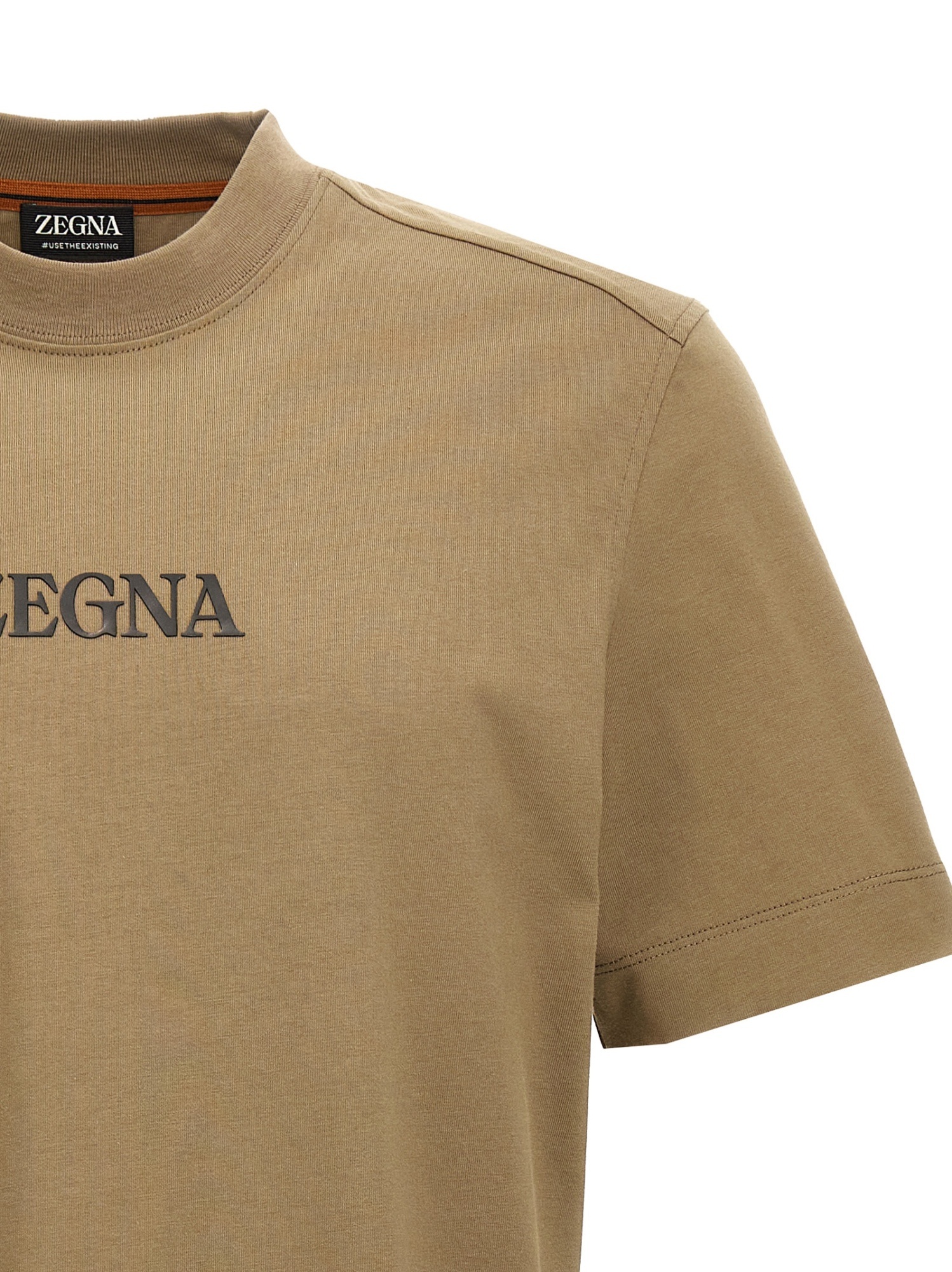 ZEGNA LOGO-PRINT T-SHIRT