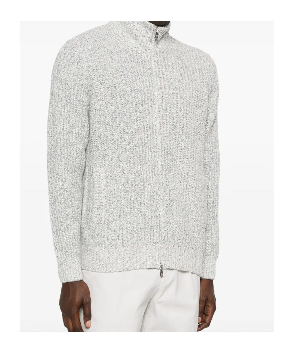 Brunello Cucinelli Virgin Wool-blend Sweatshirt In Gray