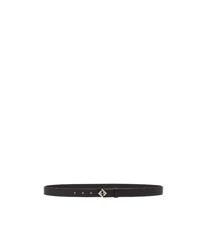 Fendi Ff Square Belt In Black