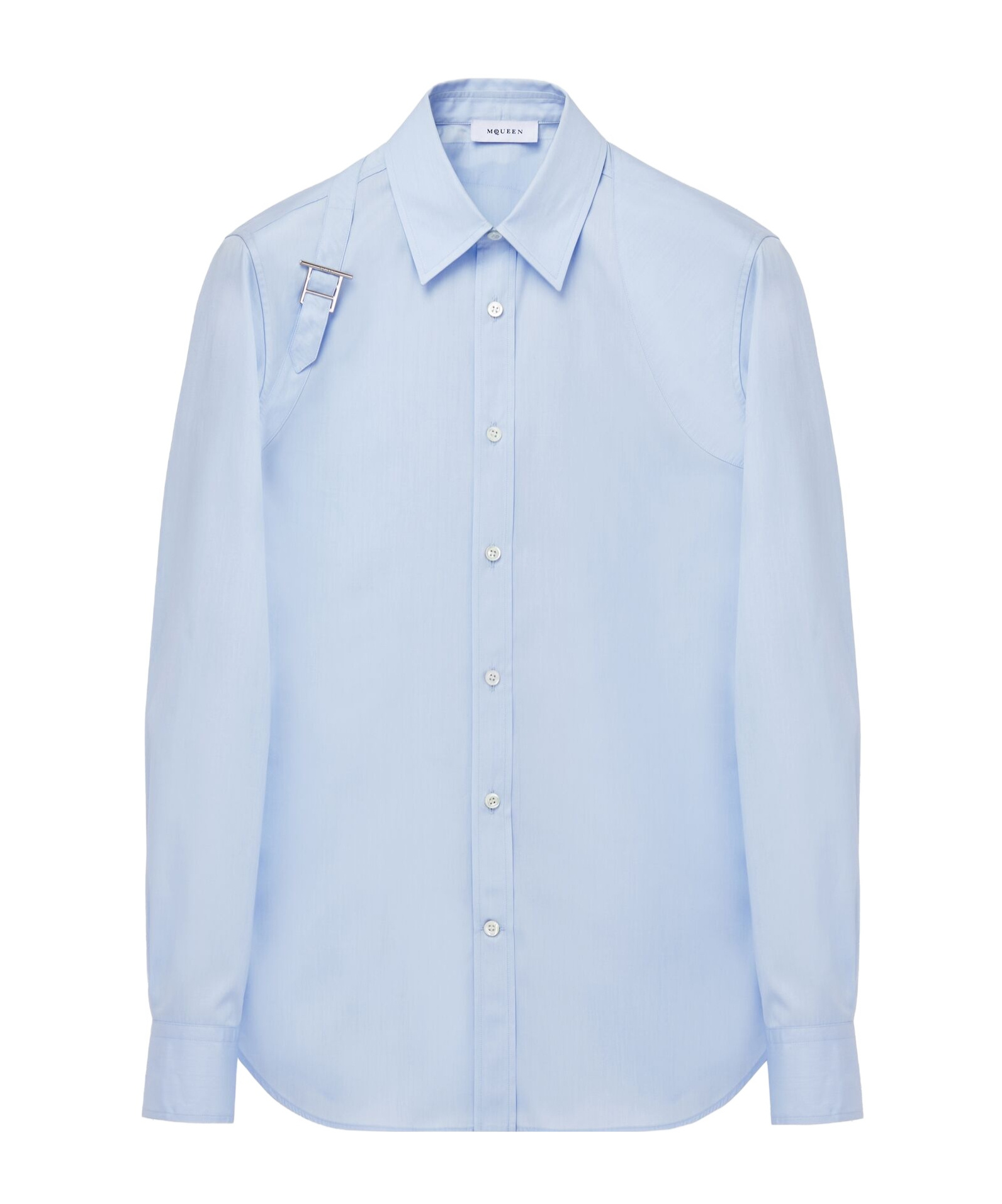 Alexander Mcqueen T-bar Harness Long-sleeved Shirt In Blue