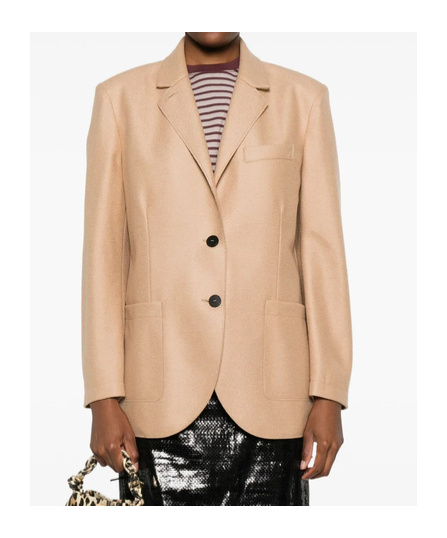 Harris Wharf London Patch-pocket Buttoned Blazer In Neutral