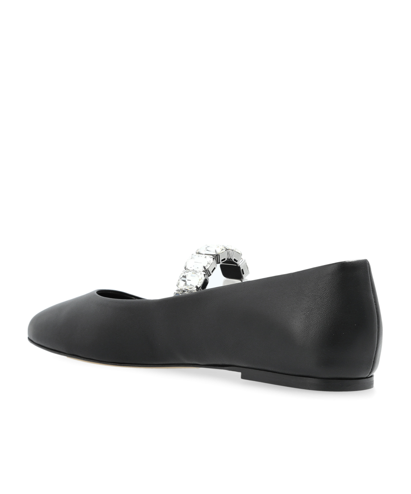 Casadei Crystal-embellished Ballet Flats In Black