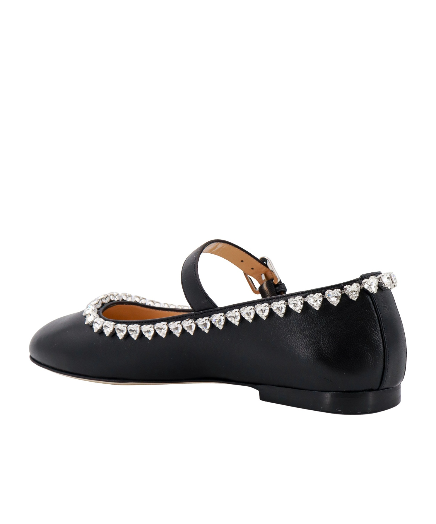 Mach&mach Audrey Crystal-embellished Ballerina Shoes In Black