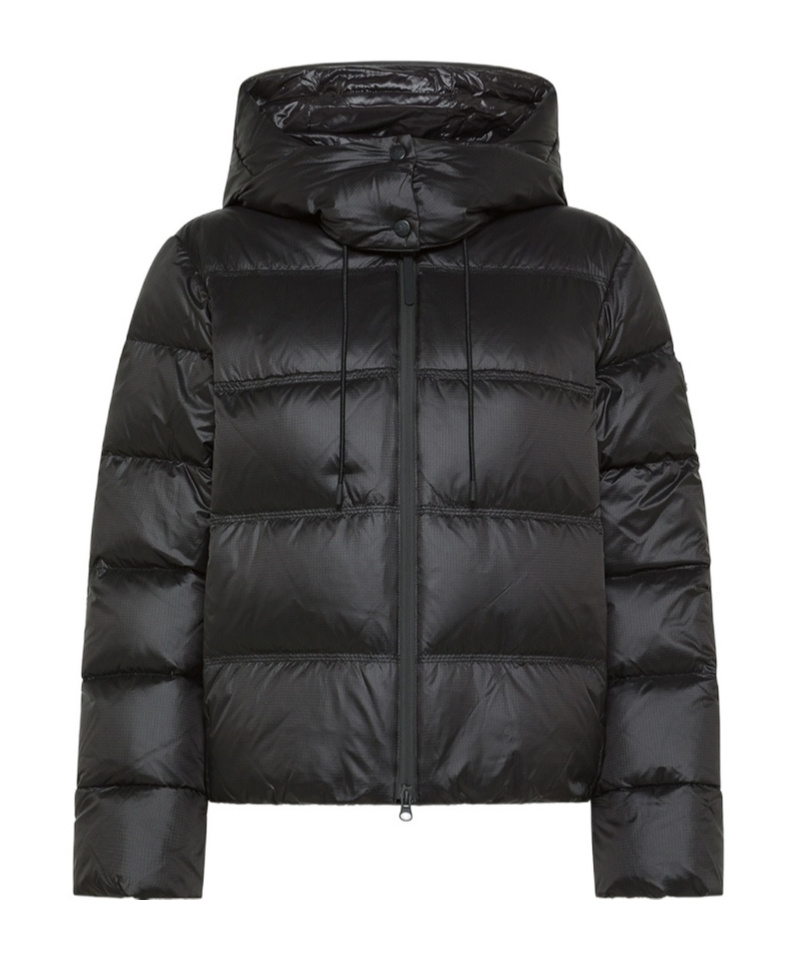 Peuterey Long-sleeved Down Jacket In Black