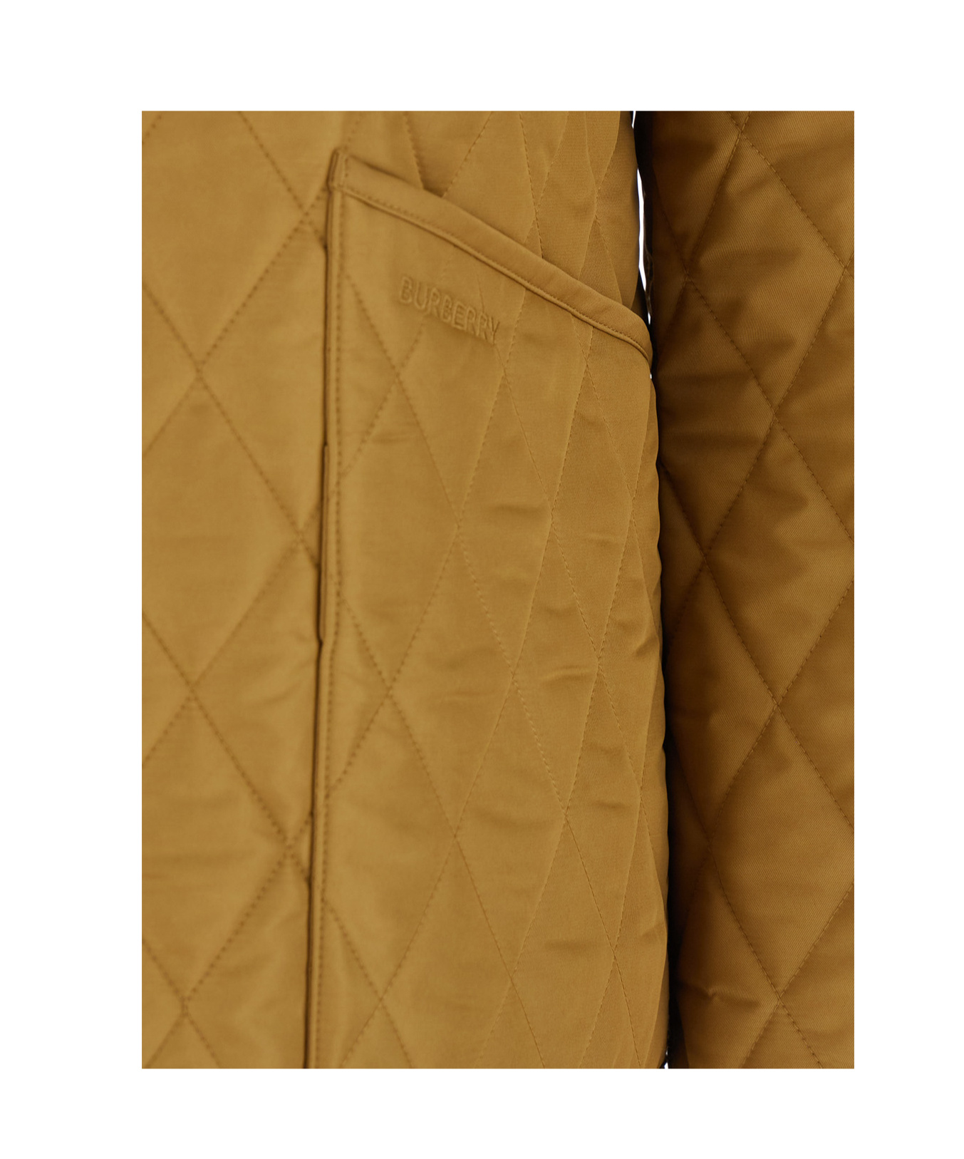 BURBERRY BURBERRY LOGO EMBROIDERED QUILTED JACKET