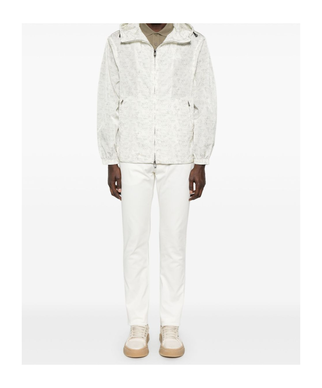 Emporio Armani Denim Cotton Jeans In White
