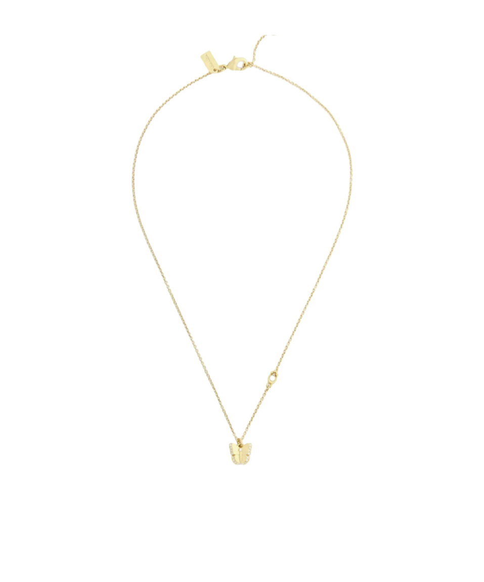 Coach Chain Linked Necklace In Golden