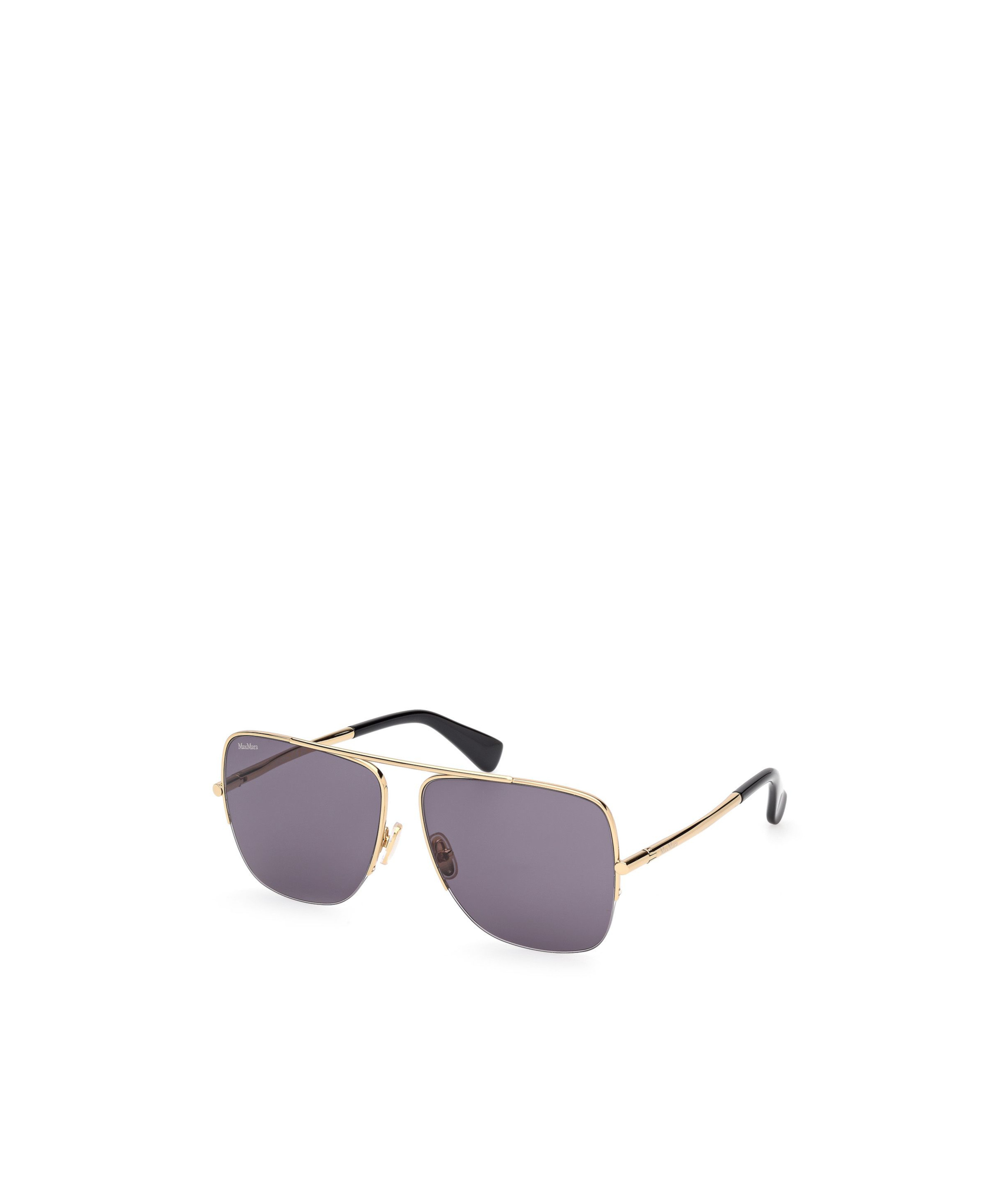 Max Mara Logo Sunglasses In Gray