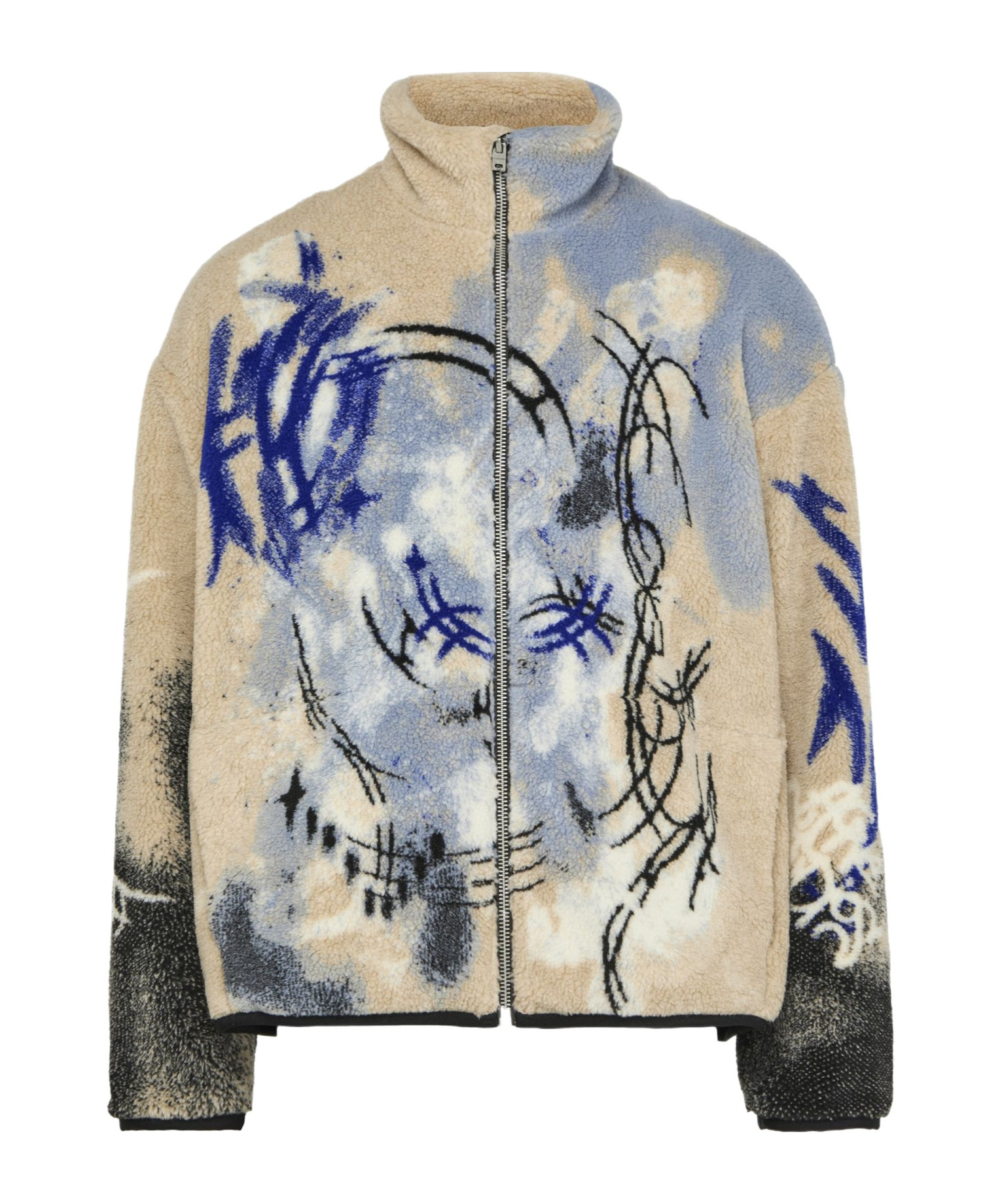 Shop Acne Studios Long-sleeved Casual Jacket In Multicolor