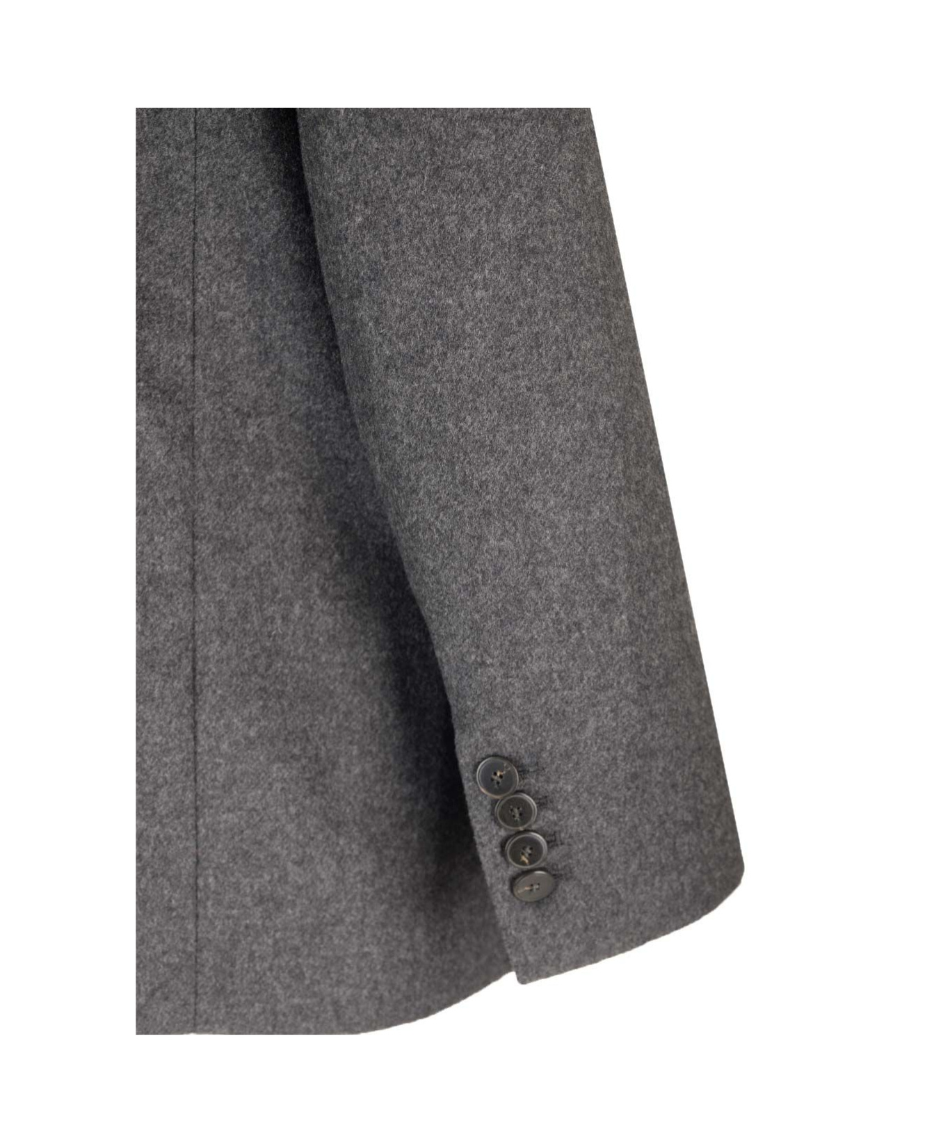 Shop Forte Forte Flannel Jacket In Grey