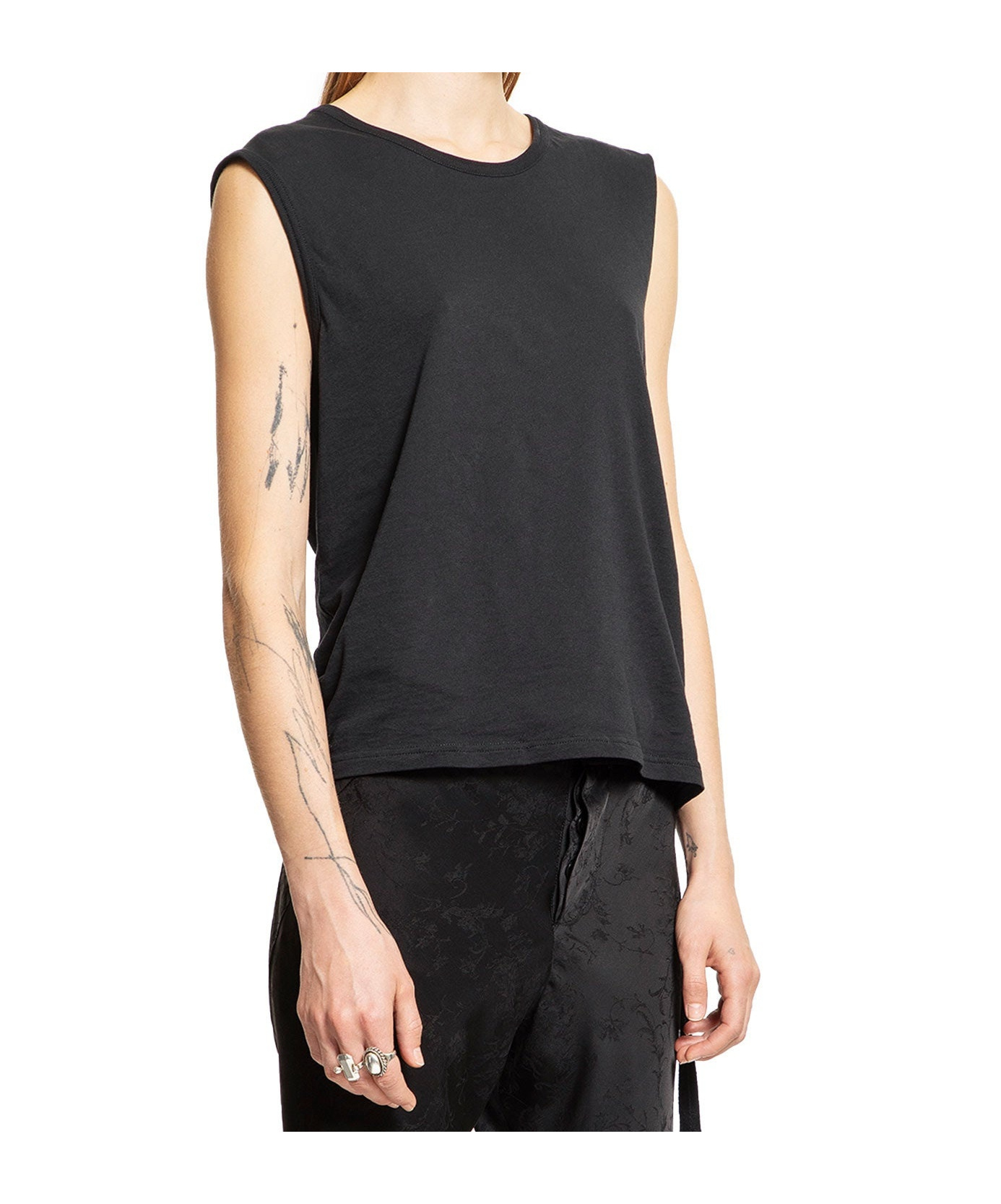 Ann Demeulemeester Sleeveless Top In Black