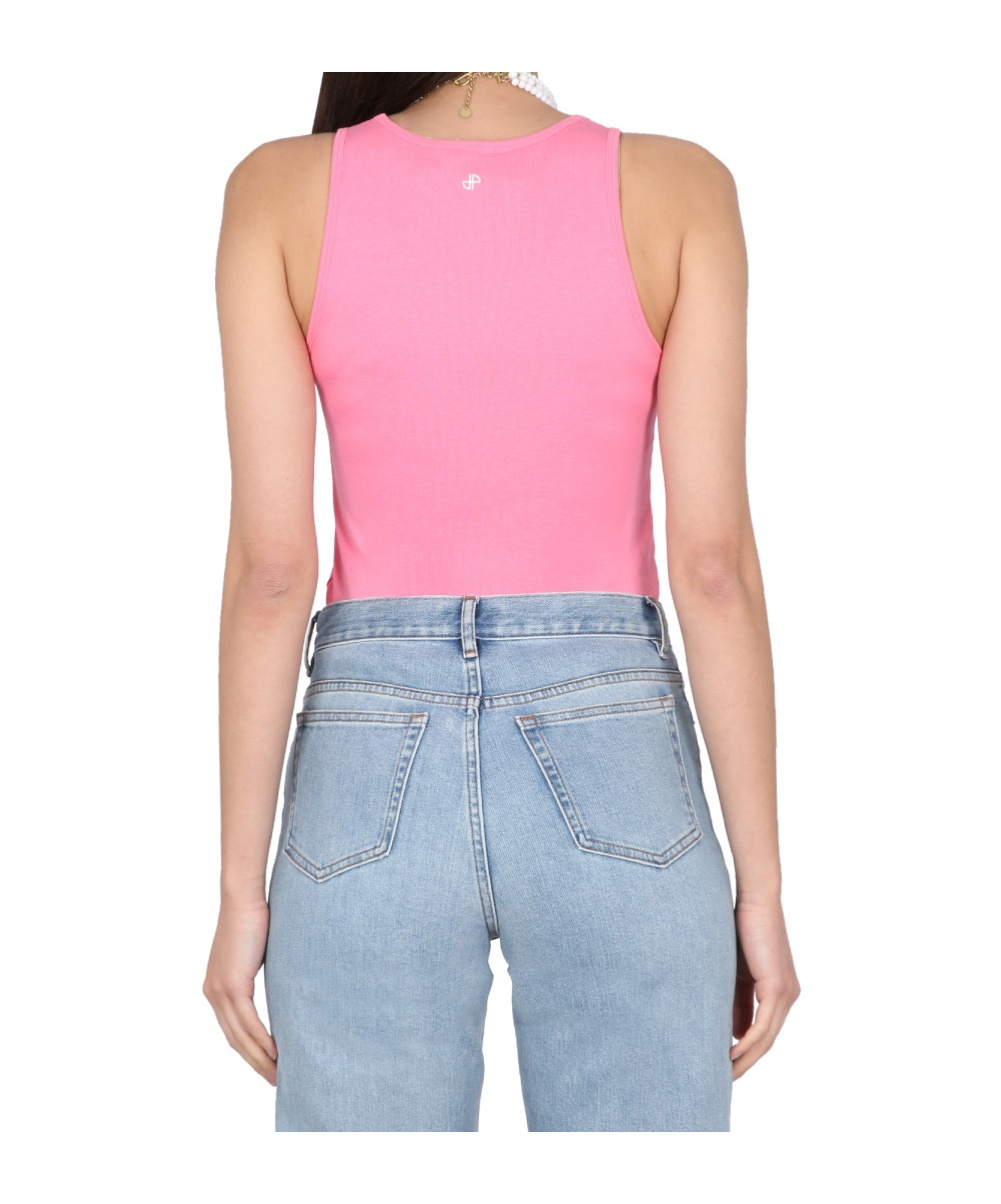 Patou Logo Print Vest In Gray