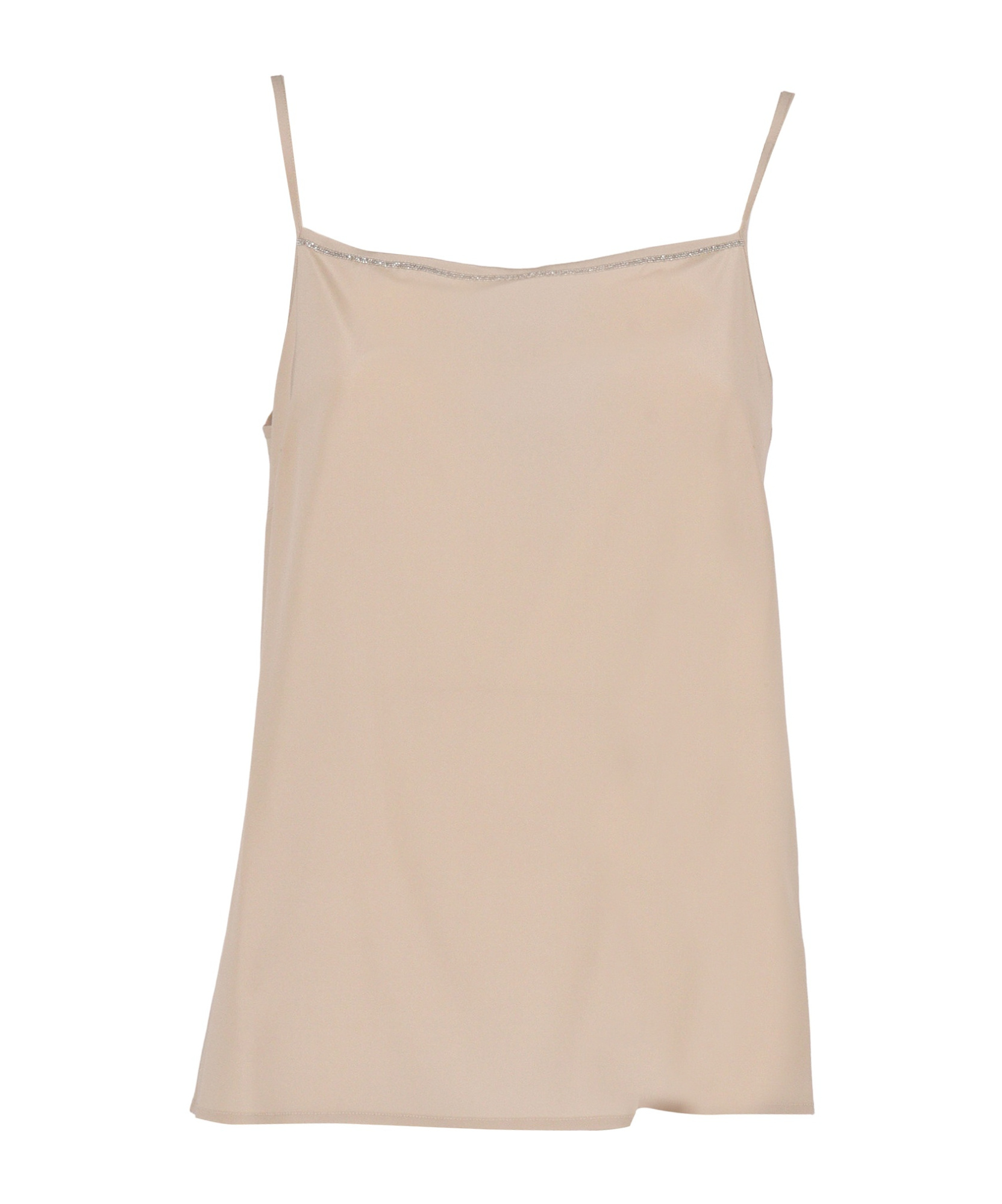 Peserico Narrow Shoulder Strap Halter-neck Style Top In Neutral