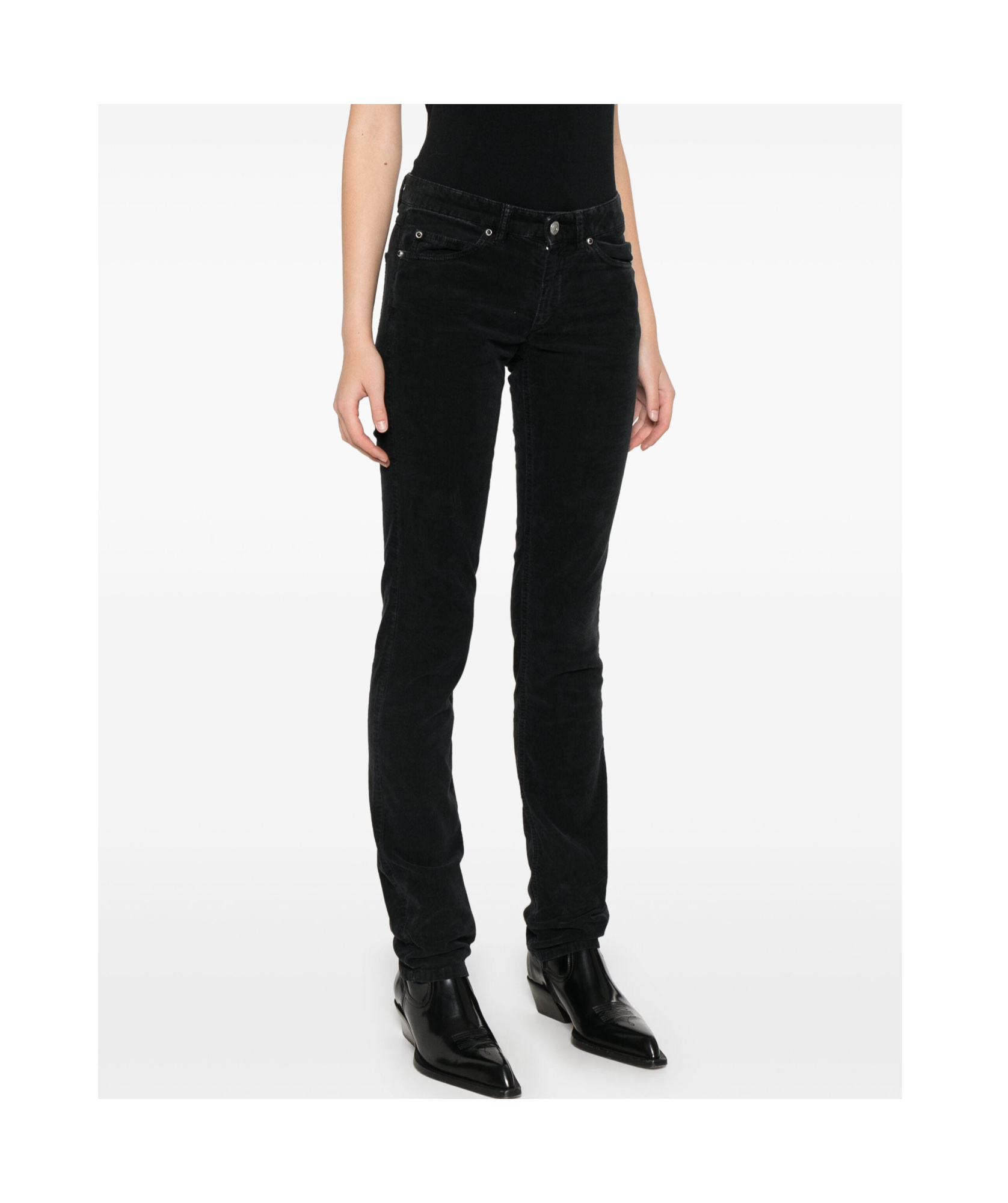 Isabel Marant Belt-loop Jeans In Black