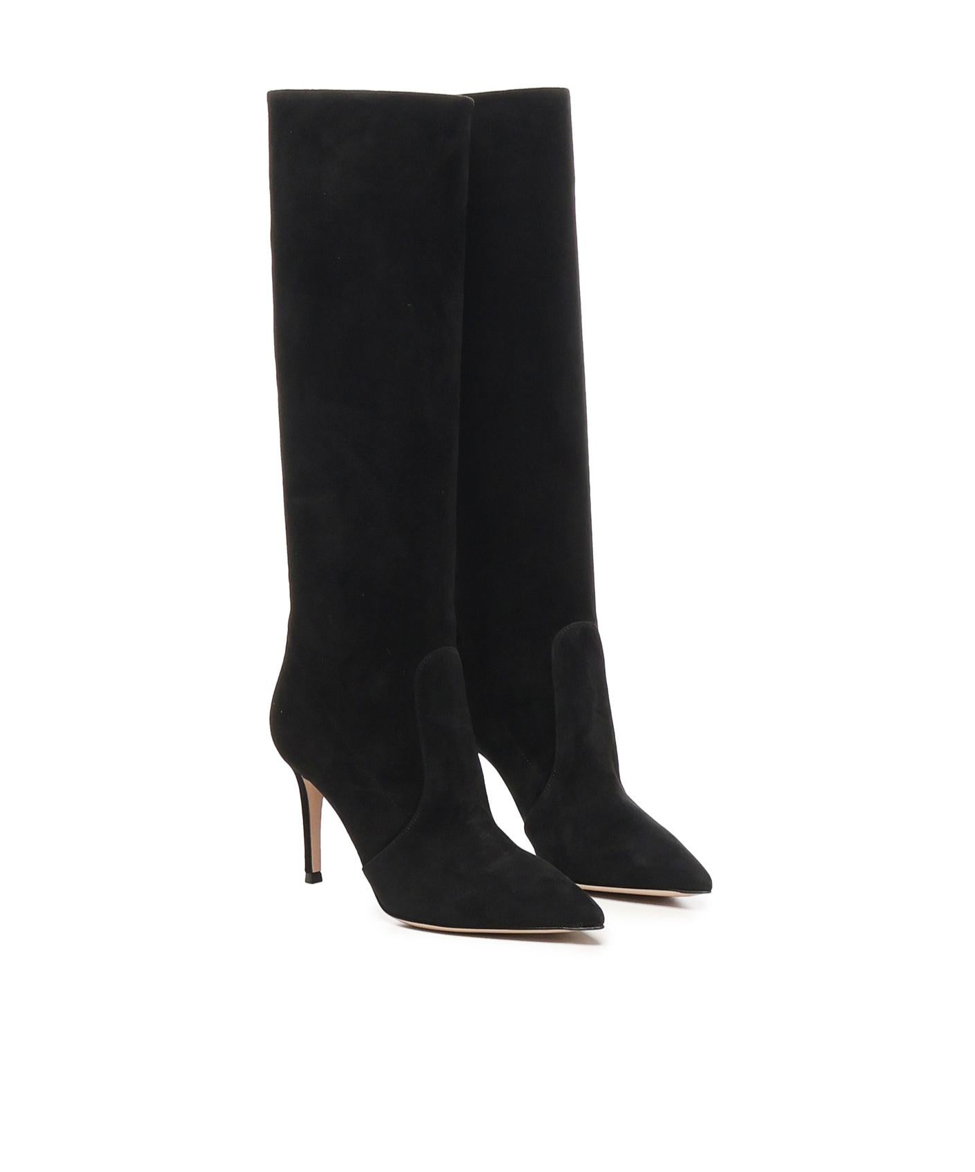 Gianvito Rossi Pointed Toe High Heeled Boots In Black