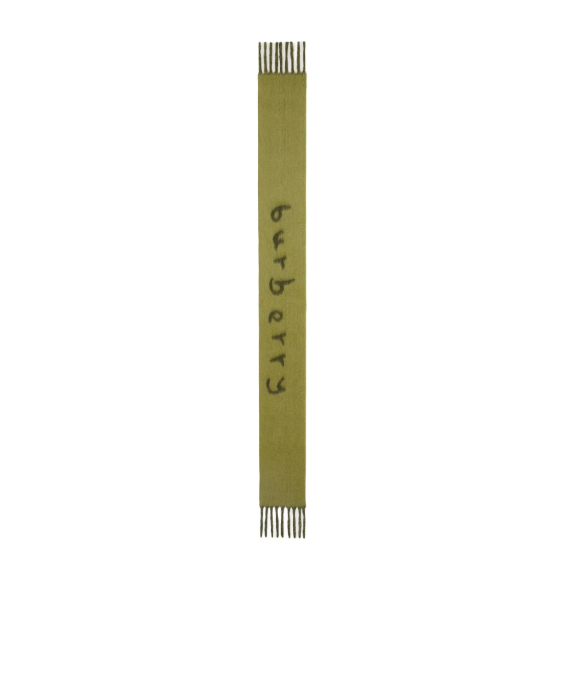 Burberry Womens Acre Reversible Logo-jacquard Alpaca-blend Scarf In Green