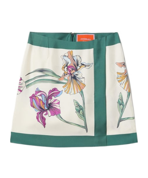 LA DOUBLEJ MINI FOULARD SKIRT